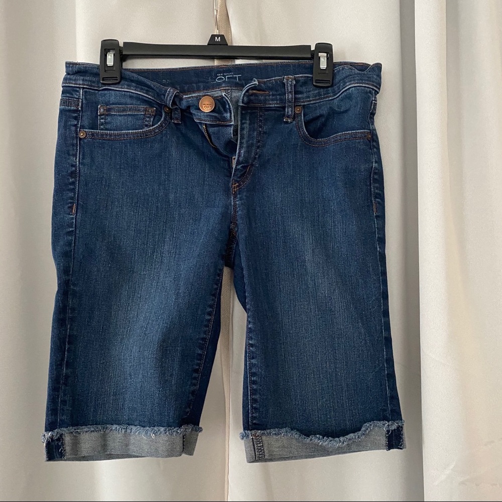 Ann Taylor Loft Bermuda Jean Shorts